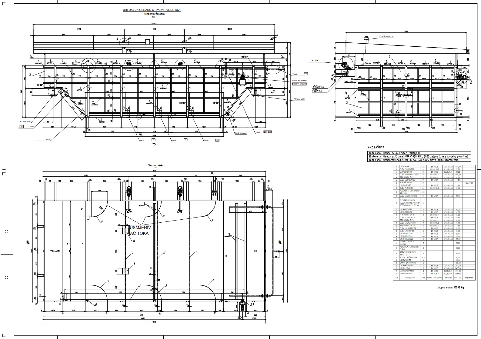 Spremnik za obradu otpadne vode